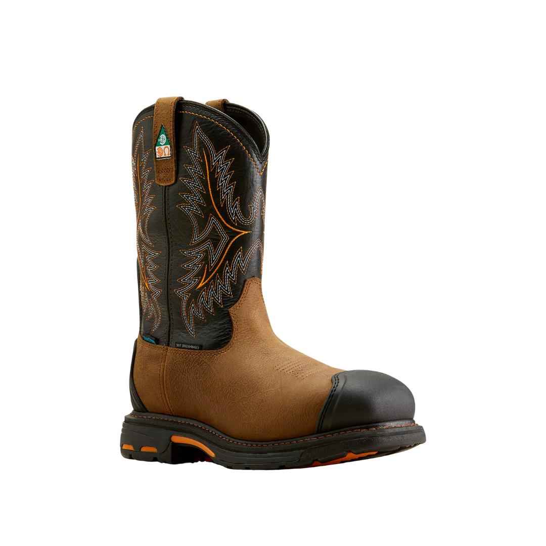 Ariat Men's Workhog Waterproof Composite Black Boots