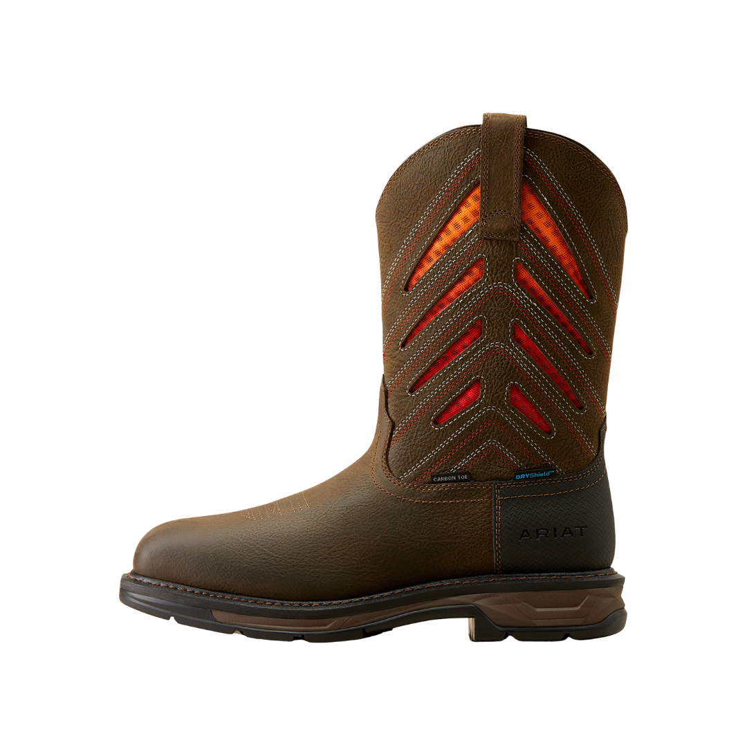Ariat Men's Workhog Ventek Waterproof Carbon Sunset Boots