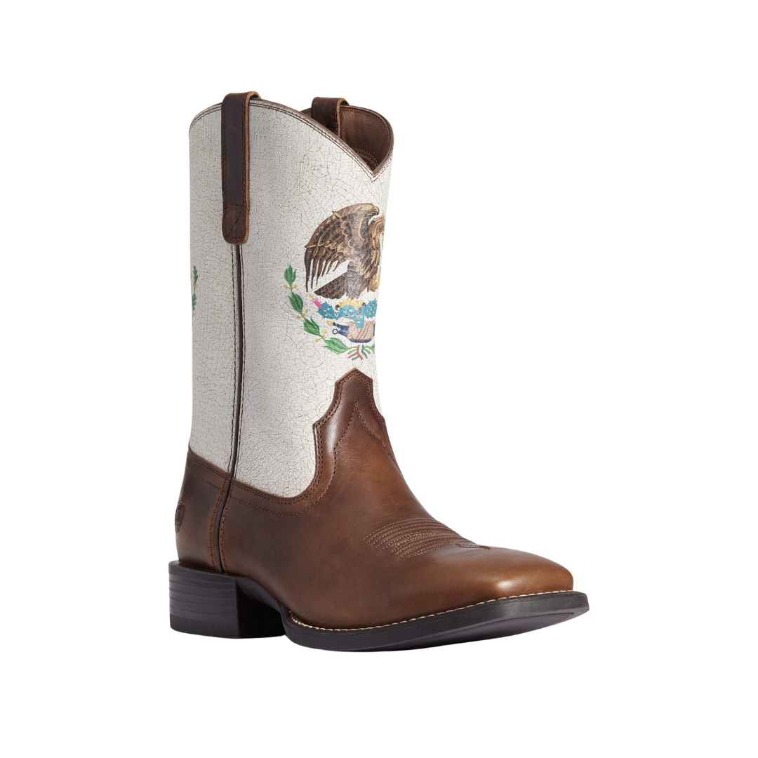 Ariat Men's Sport Orgullo Mexicano Western Chocolate Boots