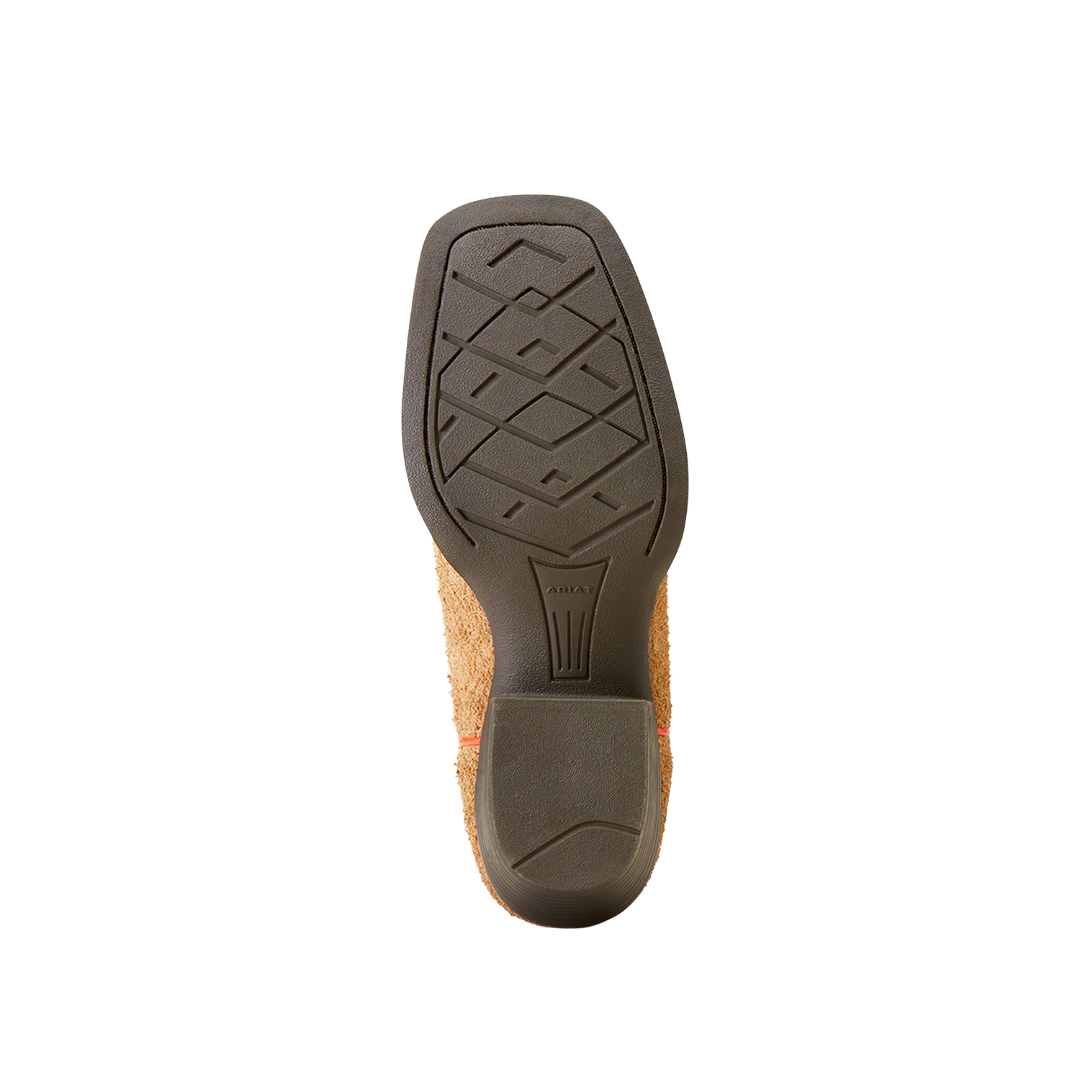 Ariat Boy's Derby Monroe Western Tan Roughout Boot