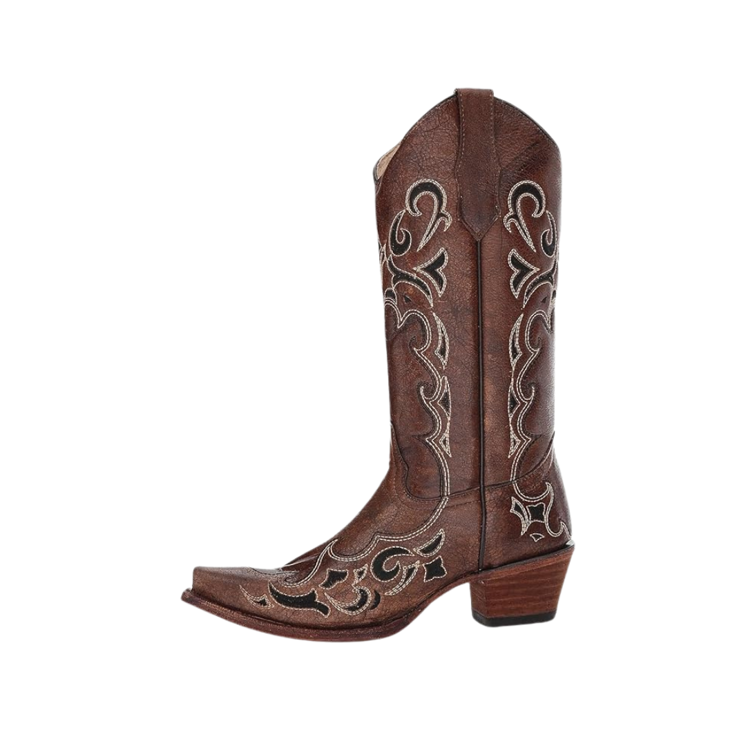 Corral Women's Brown Side Embroidery Boots