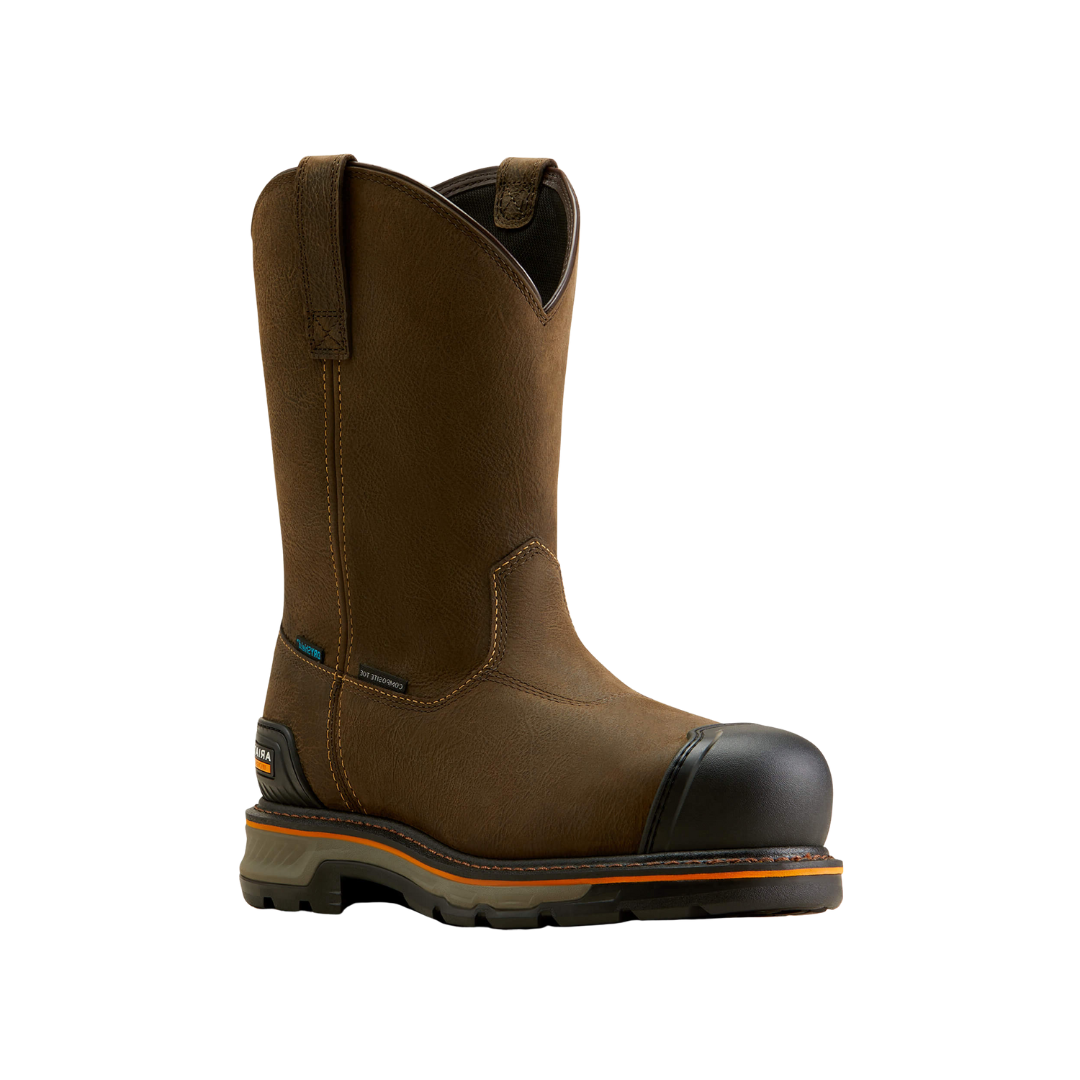 Ariat Men's Stump Jumper Waterproof Composite Work Iron Coffee Boots