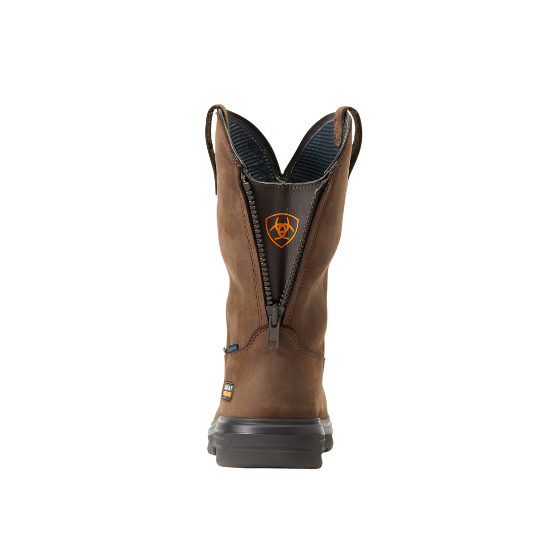 Ariat Men's Treadfast 6 Waterproof Steel Dark Brown Boots