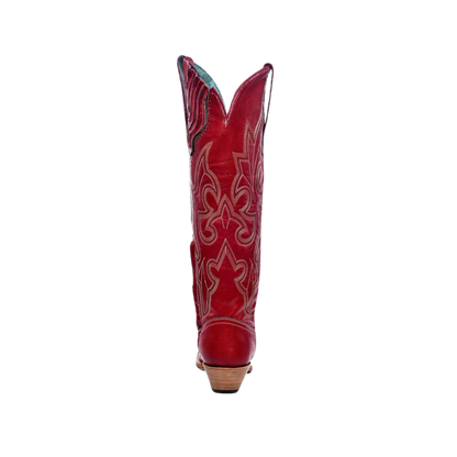 Corral Red Embroidery Tall Top Boot: Stylish Western Boots Shoes
