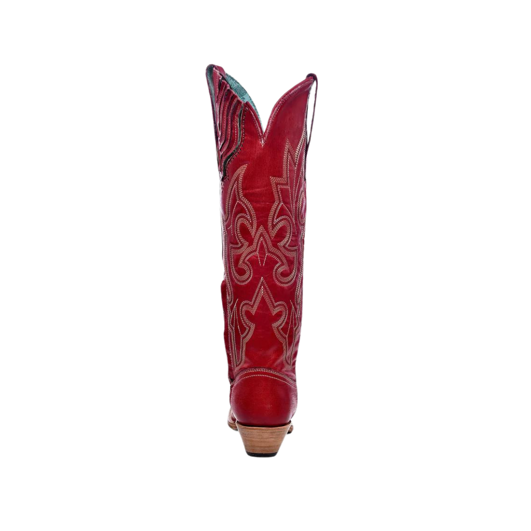 Corral Women's Corral Red Embroidery Tall Top Boot