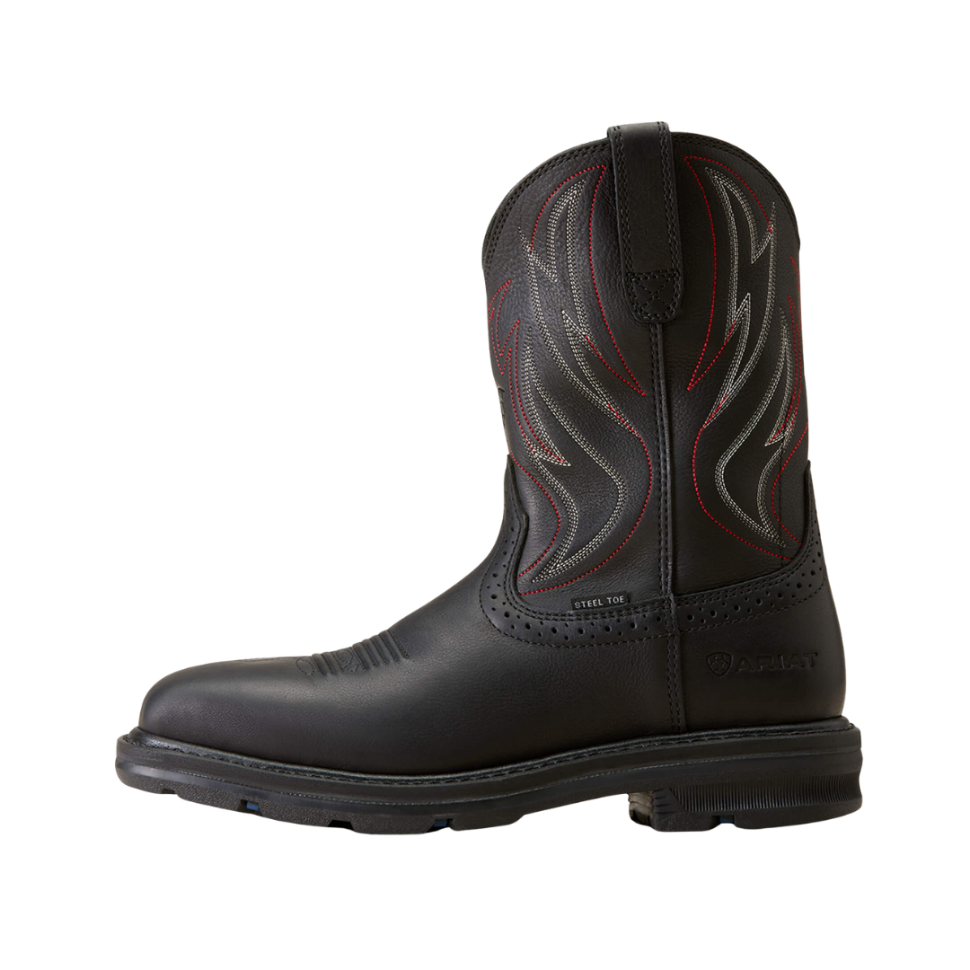 Ariat Men's Sierra Shock Shield Steel Toe Work Black Boots