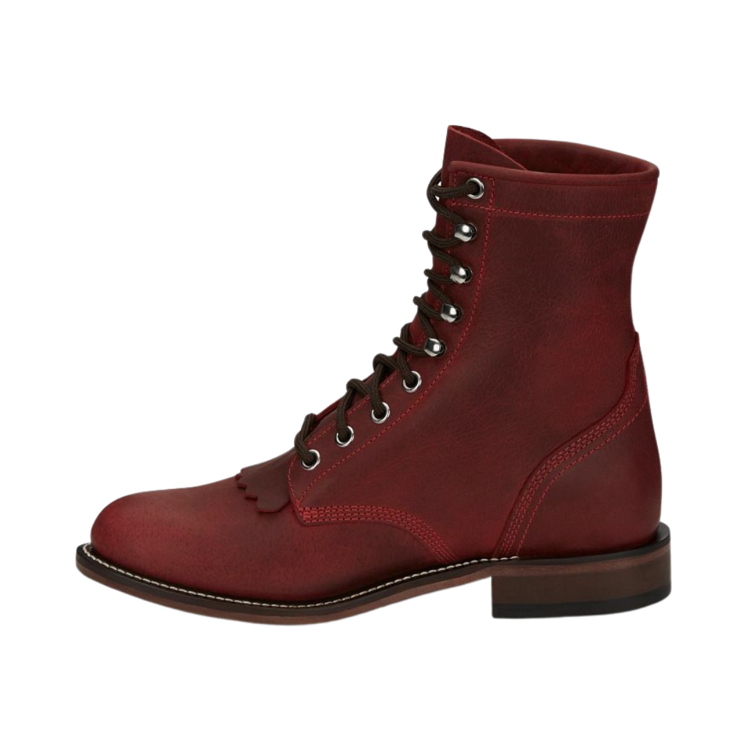 Justin Women's Mkean Water Buffalo Red Boots