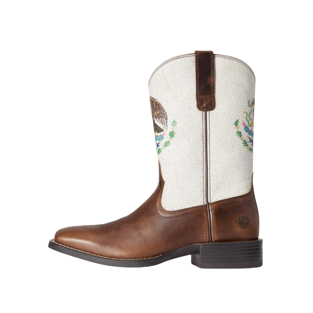 Ariat Men's Sport Orgullo Mexicano Western Chocolate Boots