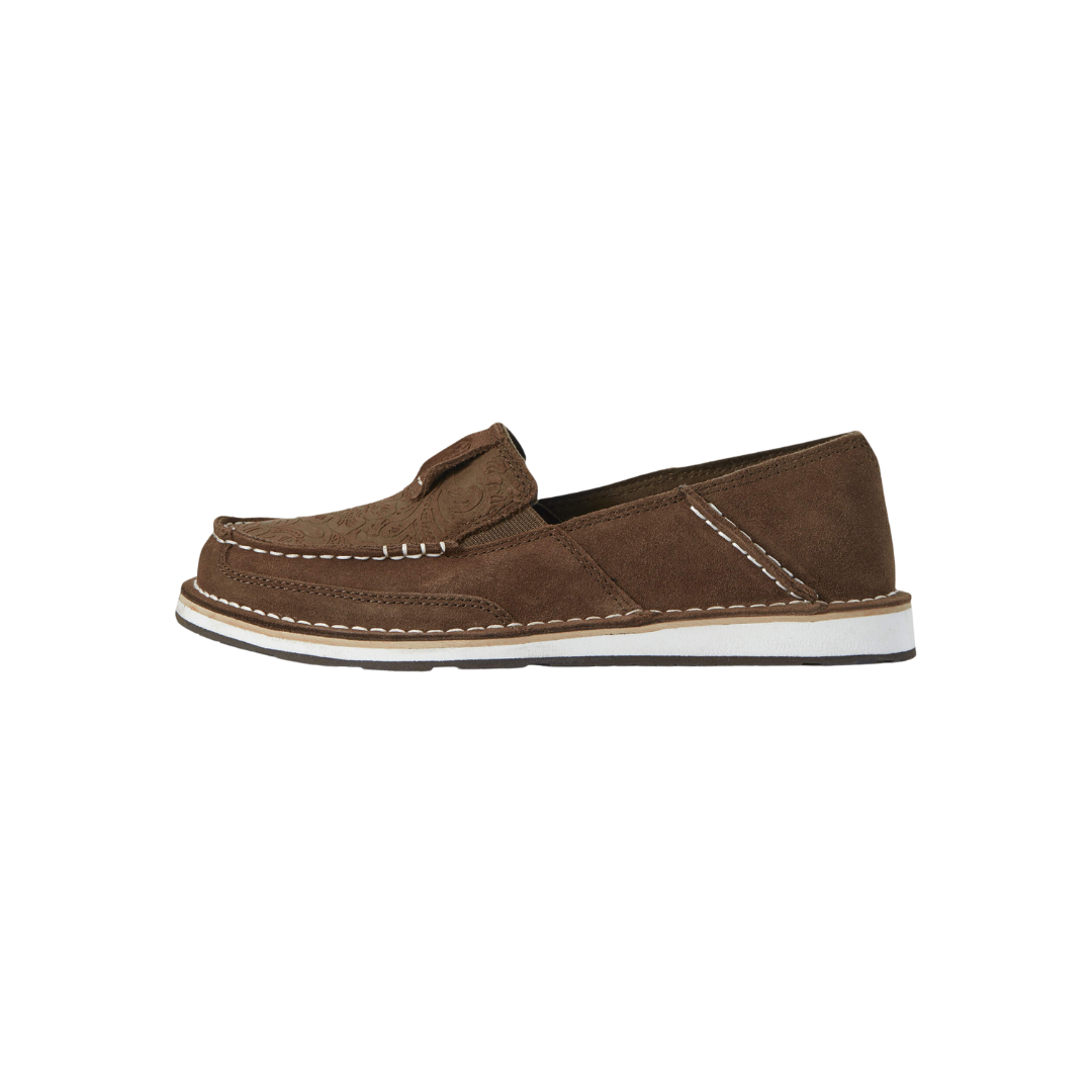 Ariat Women's Emboss Cruiser Suede Brown Shoes