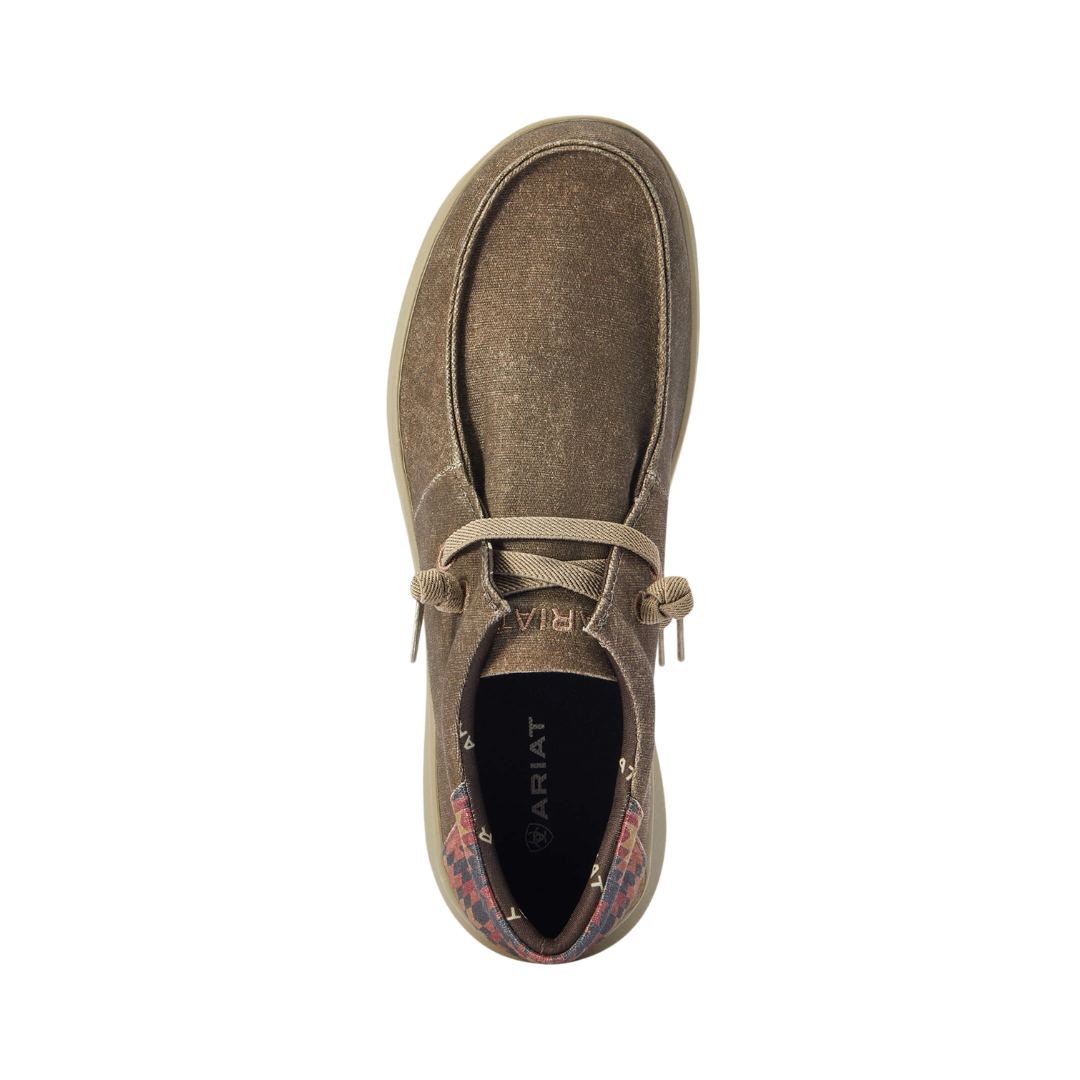 Ariat Men's Stretch Lace Dark Tan Shoes