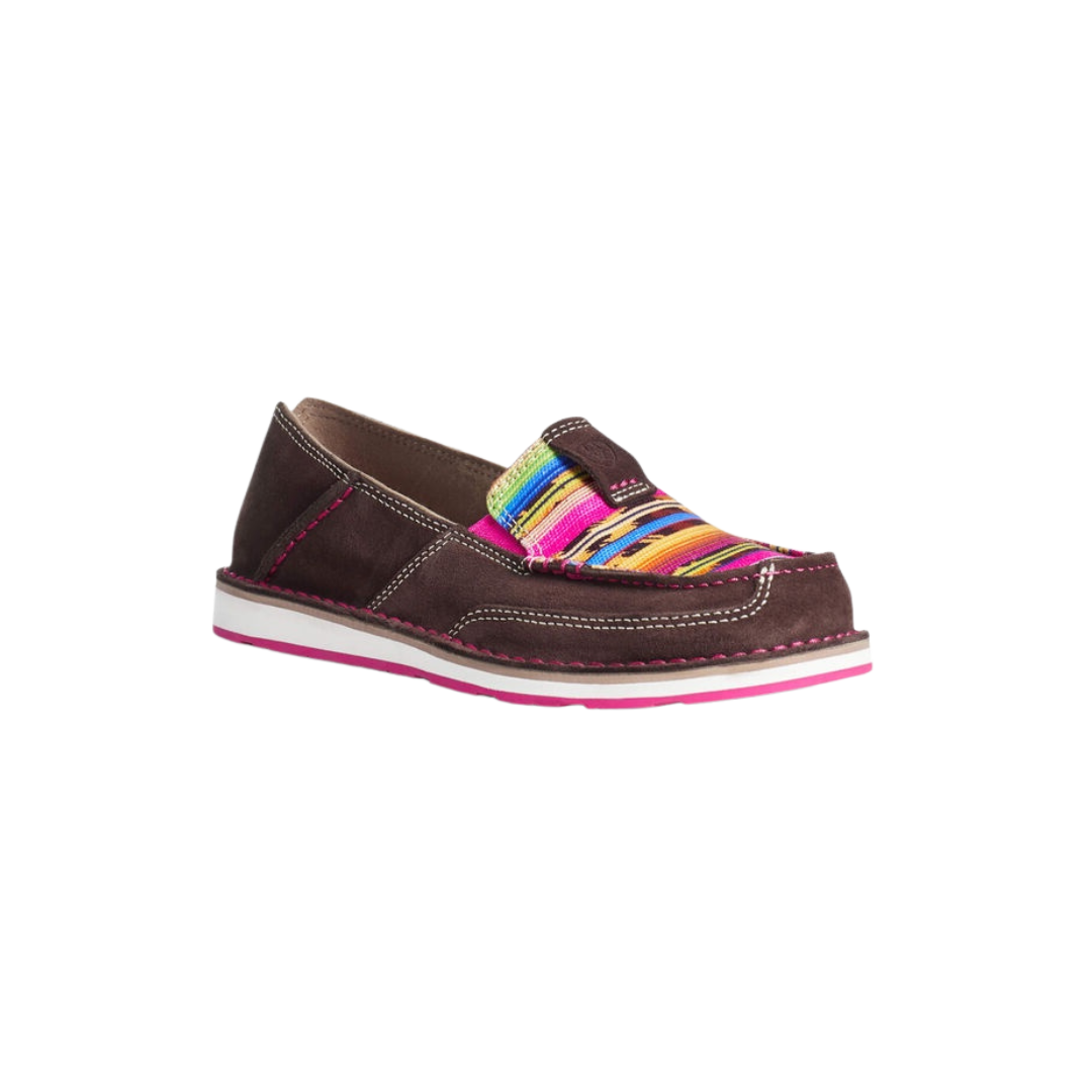 Ariat Women's Cheetah Serape Cruiser Coffe Shoes
