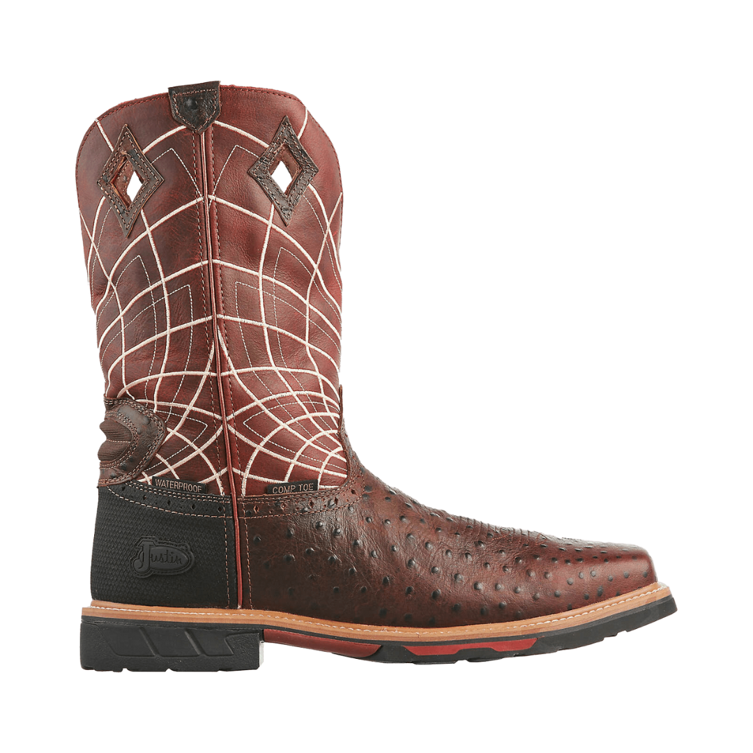 Justin Men's Derrickman Work Composite Toe Brown Boots
