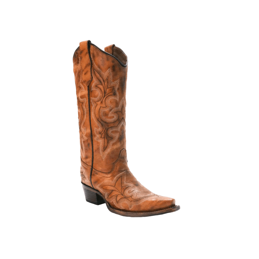 Corral Women’s Tan Embroidery Western Boots