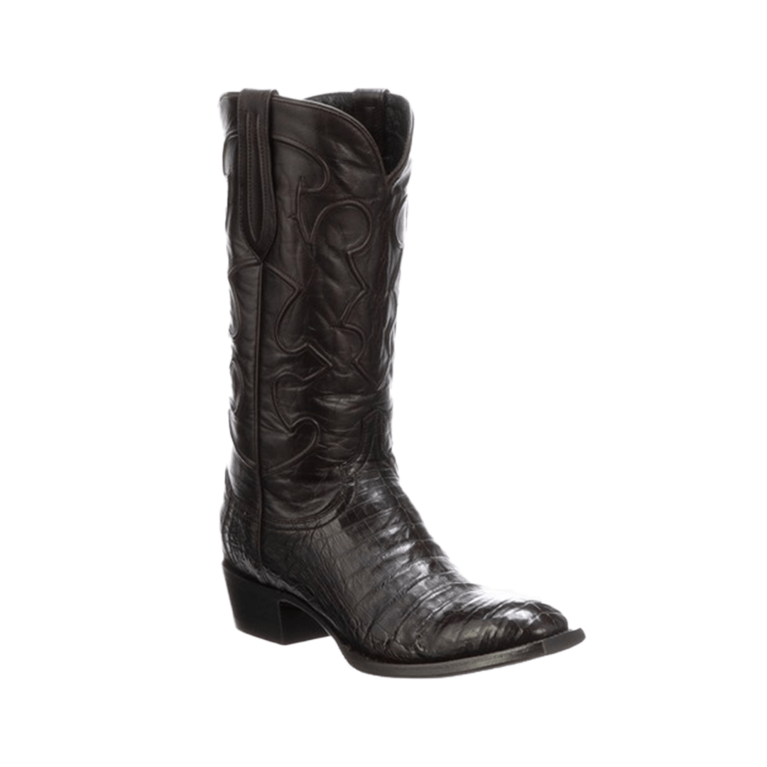 Lucchese Men's  Charles Caiman Black Cherry Boot