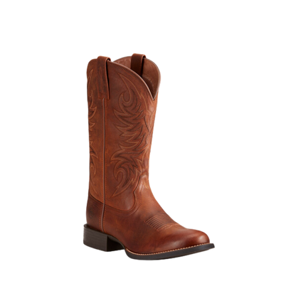 Ariat Men s Sport Horseman Tan Western Round Toe Boots Quality Style