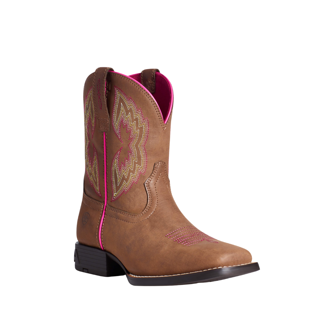 Ariat Youth Girl's Dash Western Brown Boots