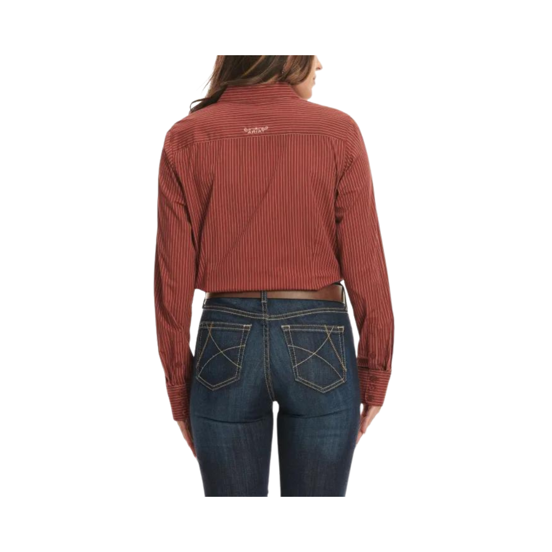Ariat Women's R.E.A.L. Kirby Fired Brick Stripe Shirt