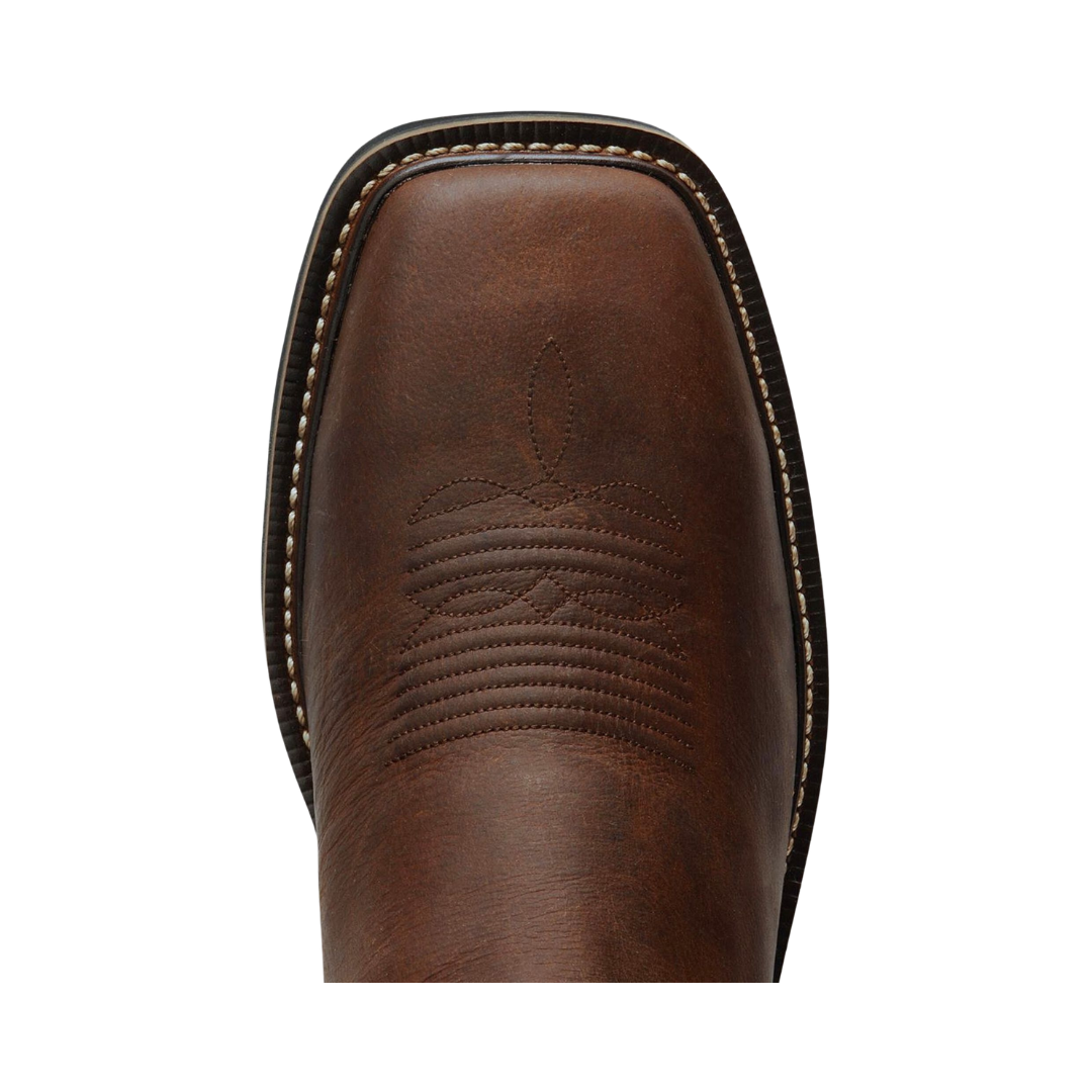 Justin Men's Driller Cowhide Stampede Brown Boots