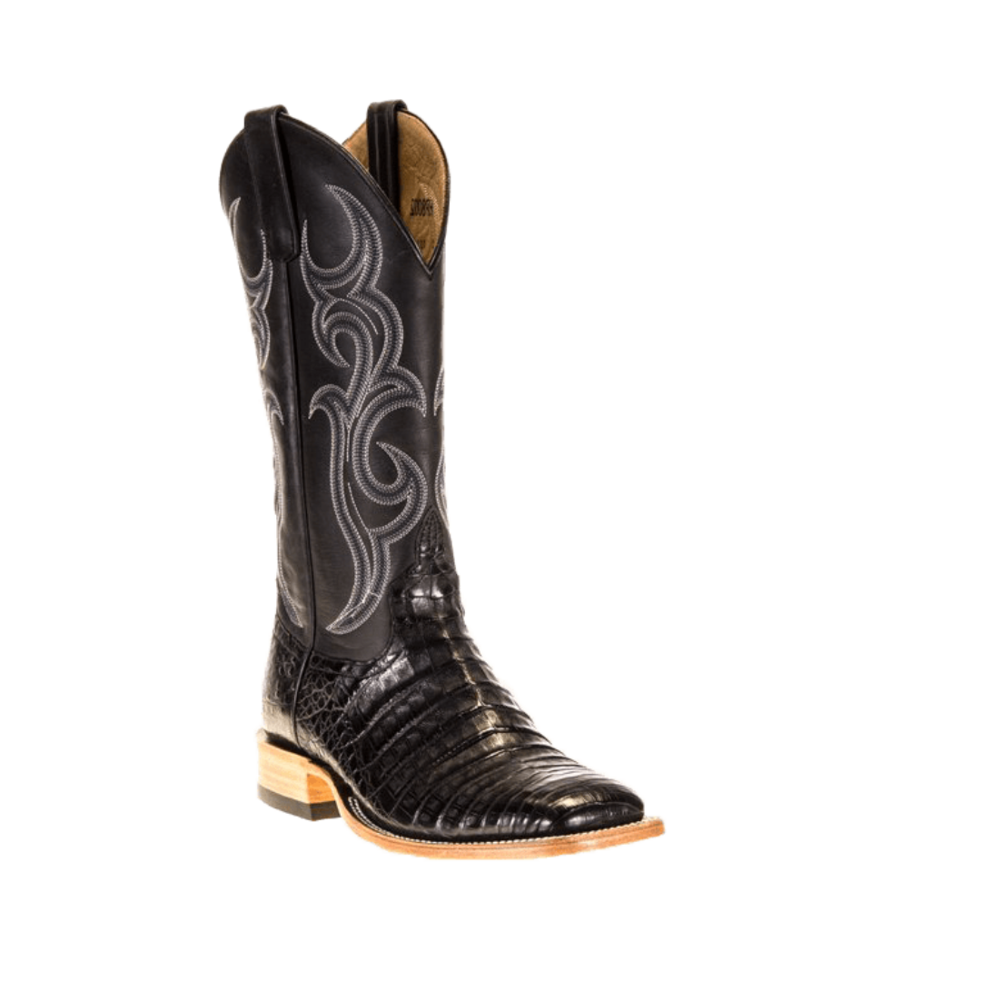 Horse Power Men's Anderson Bean Top Hand Caiman Black Boots