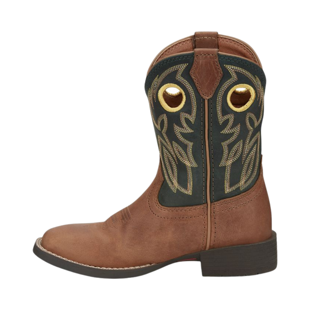 Justin Youth Boy's Bowline Junior Brown Boots