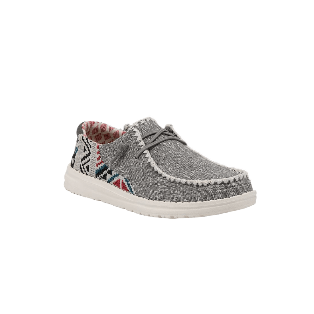 Hey Dude Women's Wendy Rodeo Slip Grey Shoes
