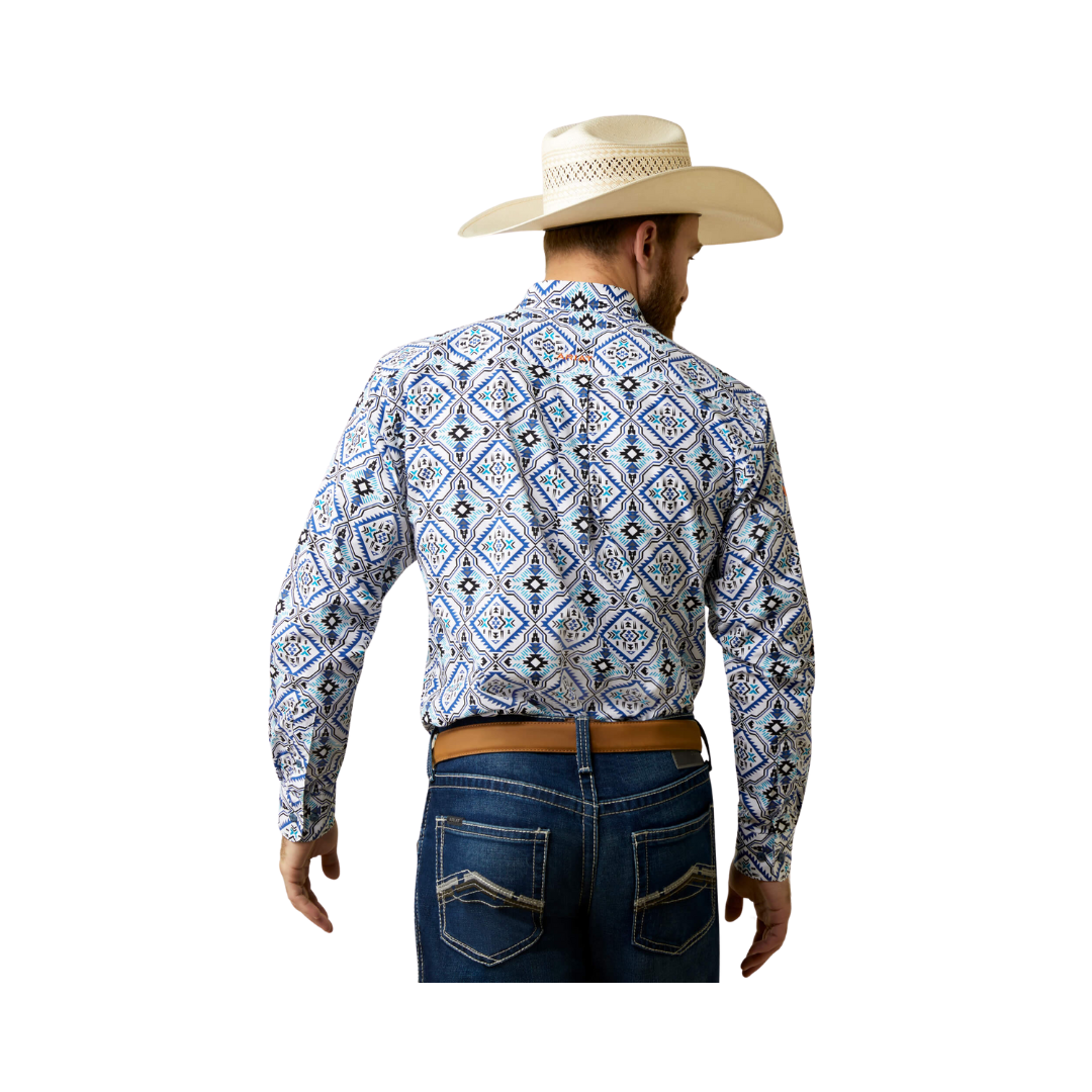 Ariat Men's Team Deacon Fitted White Shirt