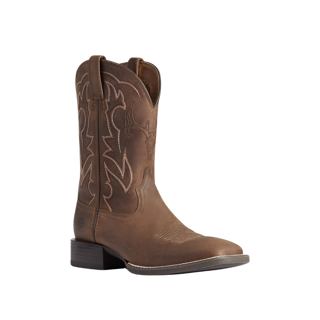 Ariat Men's Sport Outdoor Cowboy Distressed Brown Boots