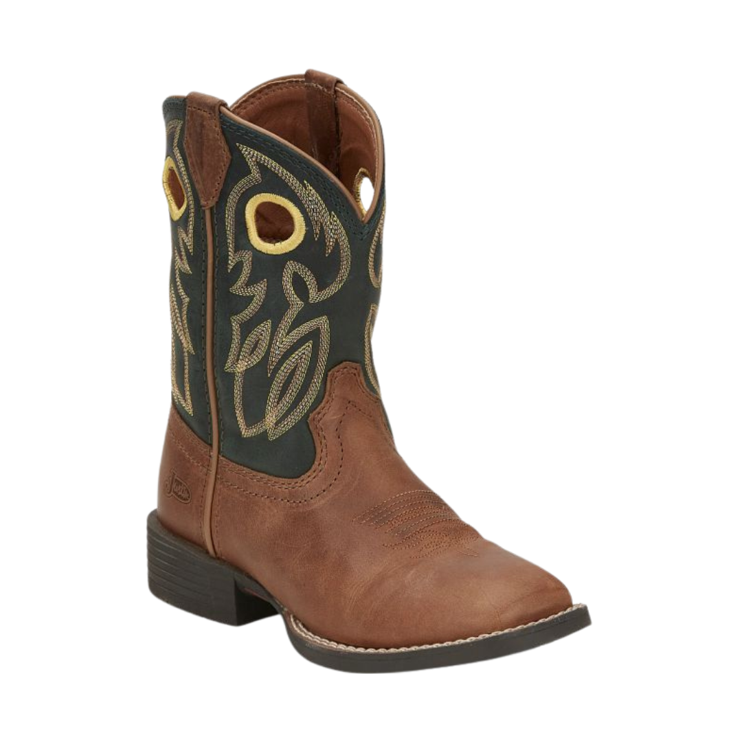 Justin Youth Boy's Bowline Junior Brown Boots