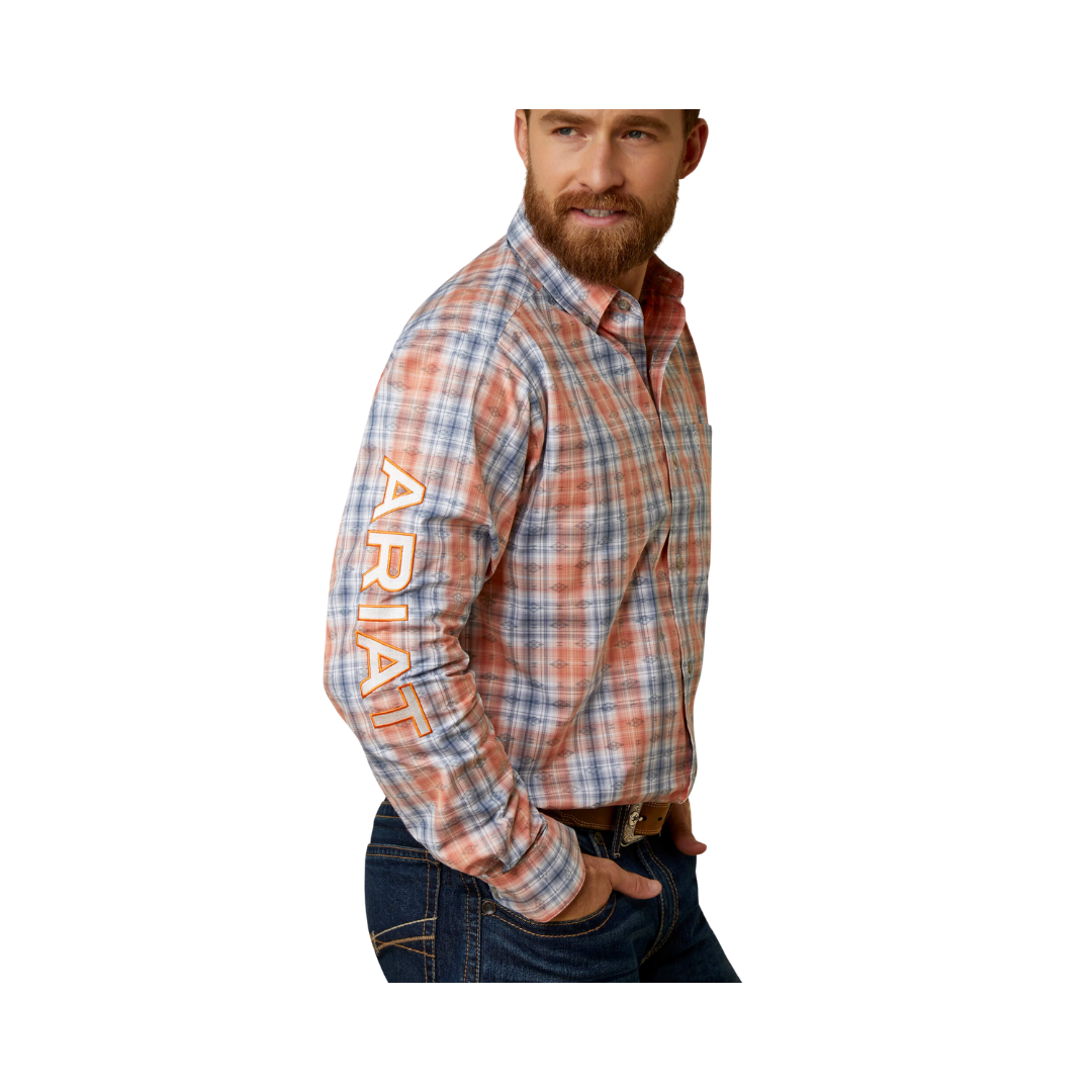 Ariat Men's Casual Series Team Orange Shirt