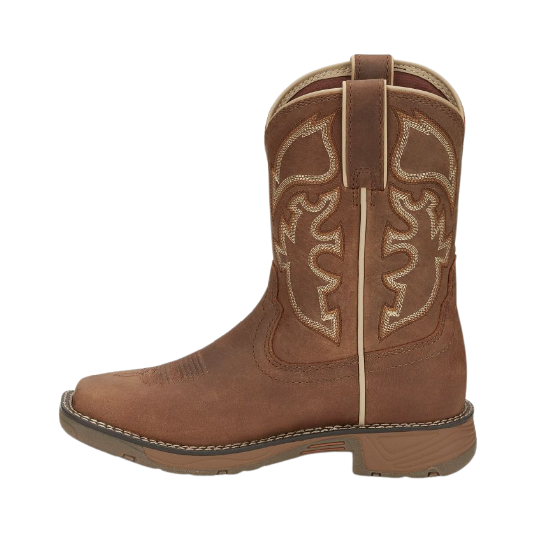 Justin Youth Boy's Rush Cowboy Brown Boots