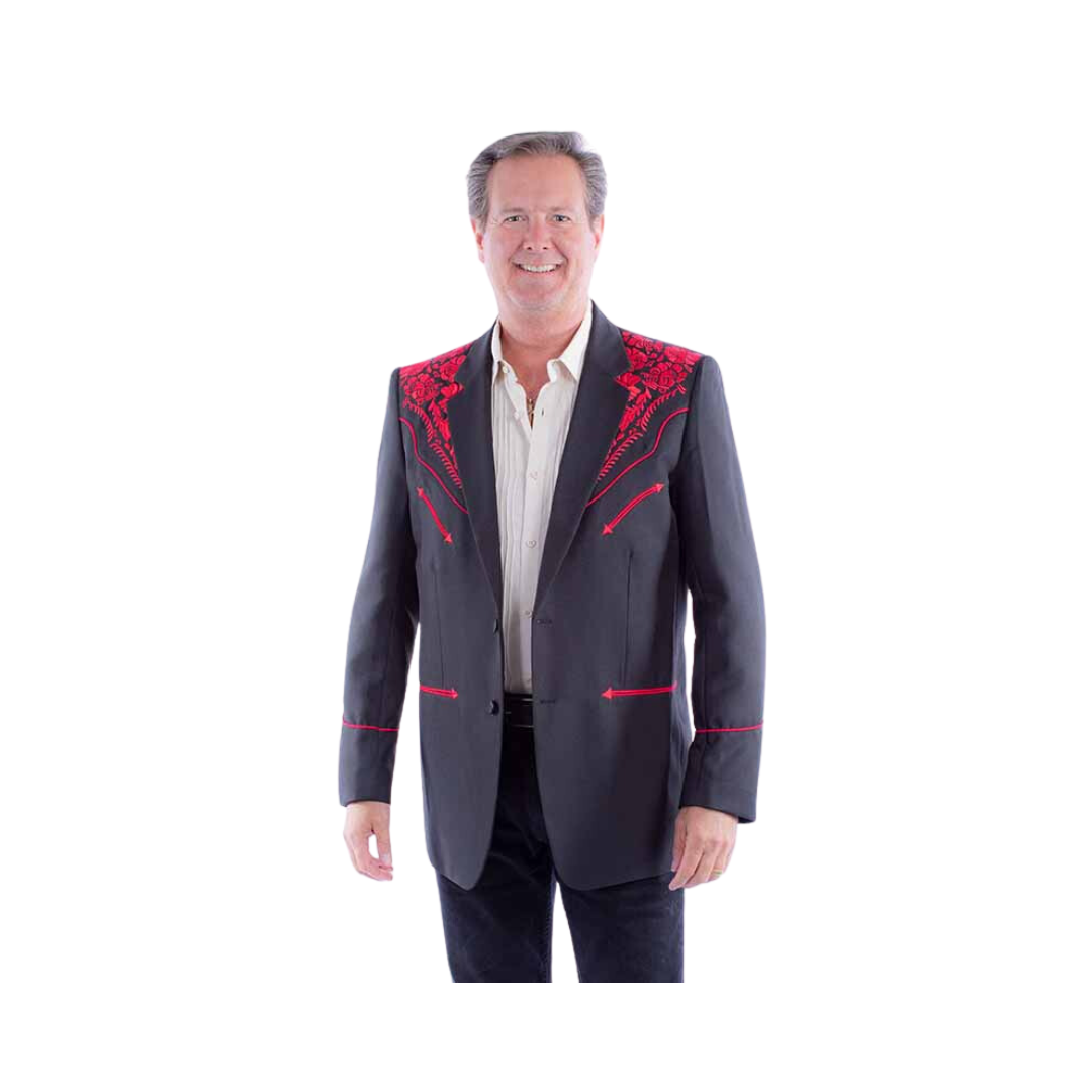 Scully Western Big Men's Embroidered Blazer
