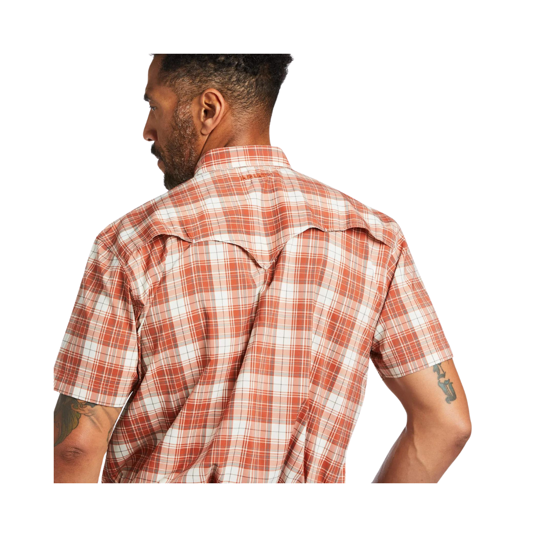 Ariat Men's VenTEK™ Western Baked Clay Plaid Shirt