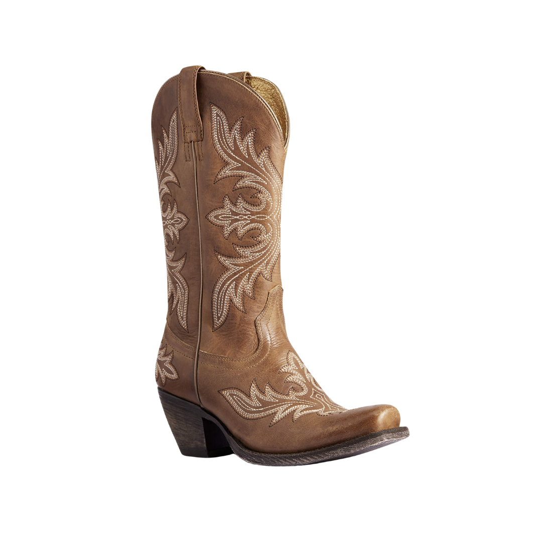 Ariat Women's Circuit Rosewood Western Natural Tan Boots