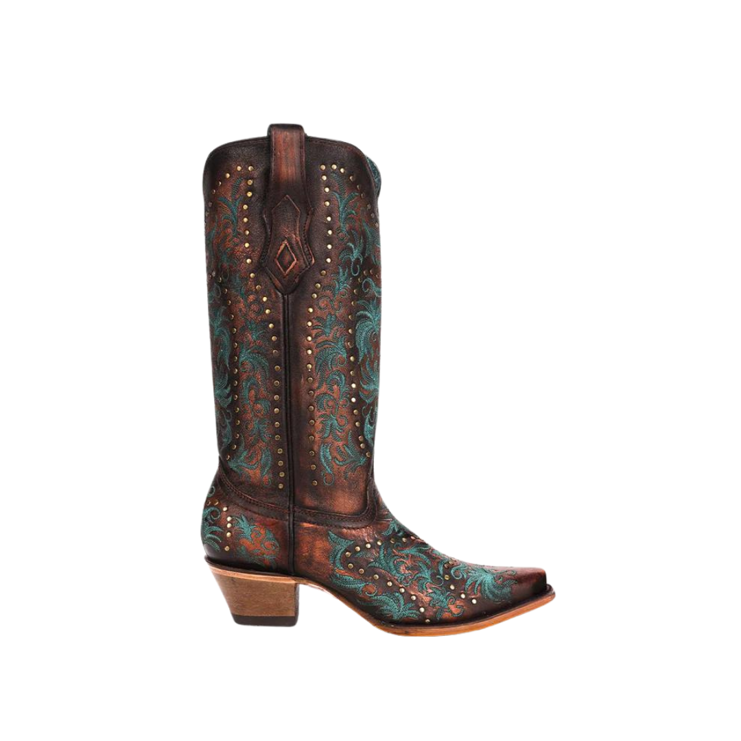 Corral Women's Copper Embroidery And Studs Boots