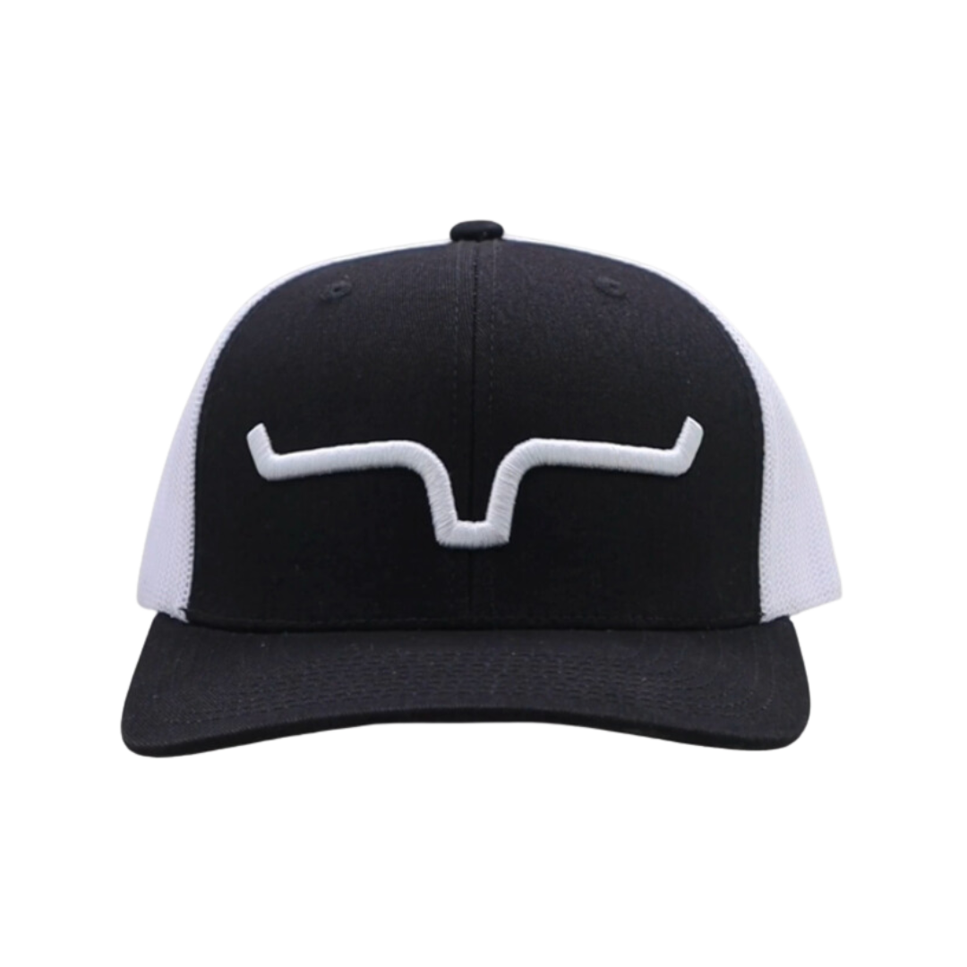 Kimes Ranch Men's Weekly Trucker Black/White Hat