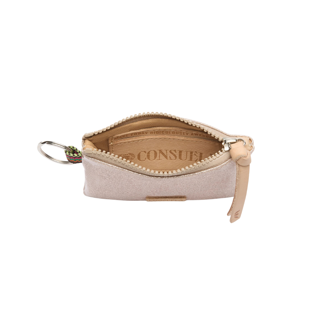 Consuela Women's Emery Champagne Glitter Pouch Bag