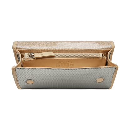 Consuela's Women's Stepped Grey Clutch