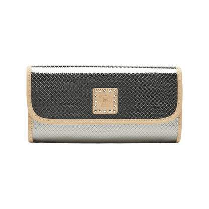 Consuela's Women's Stepped Grey Clutch