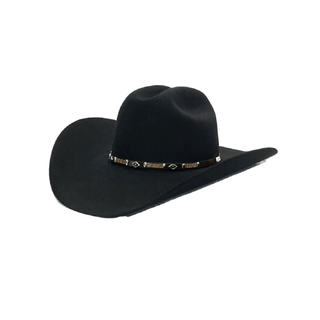 Resistol Hats 6x Black Rock Fur Felt Hat