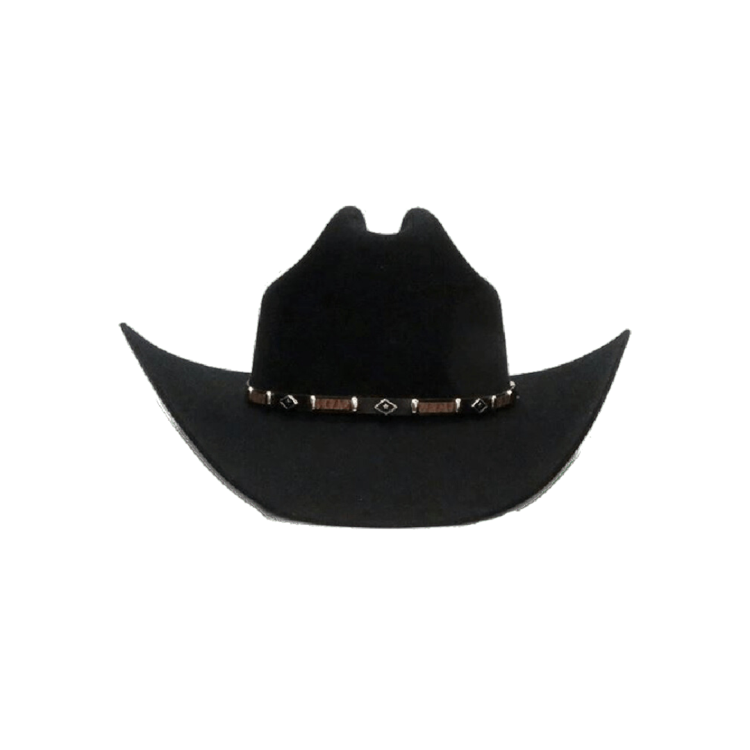 Resistol Hats 6x Black Rock Fur Felt Hat