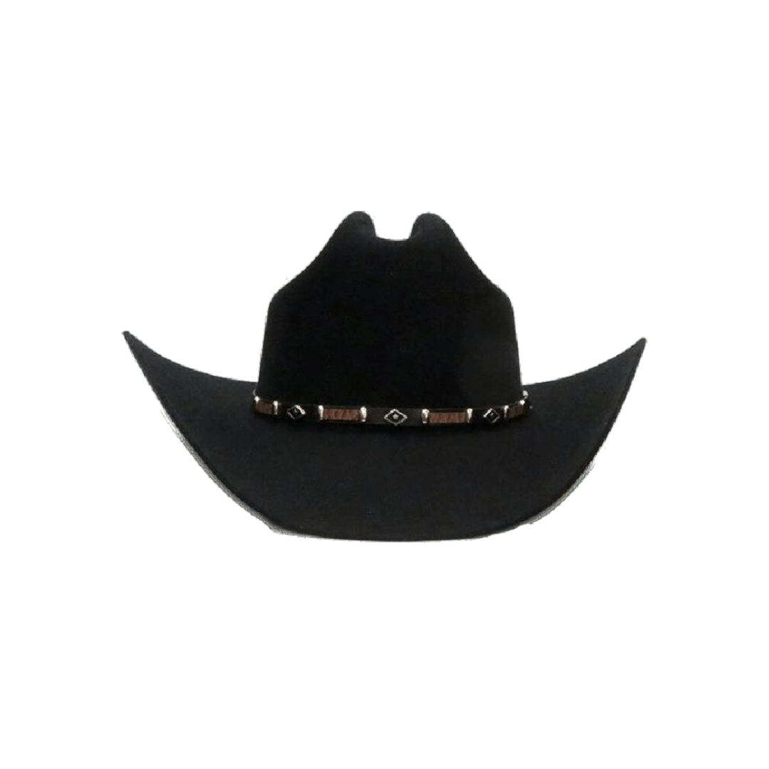 Resistol Men's 6x Rock Fur Felt Black Hat
