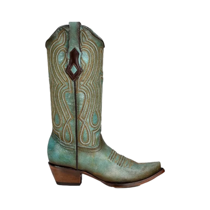 Corral Boots Ladies Turquoise Embroidered Boots
