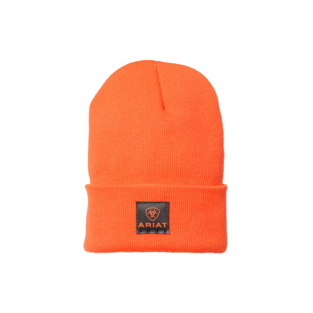 Ariat Men's Orange Rebar Watch Beanies
