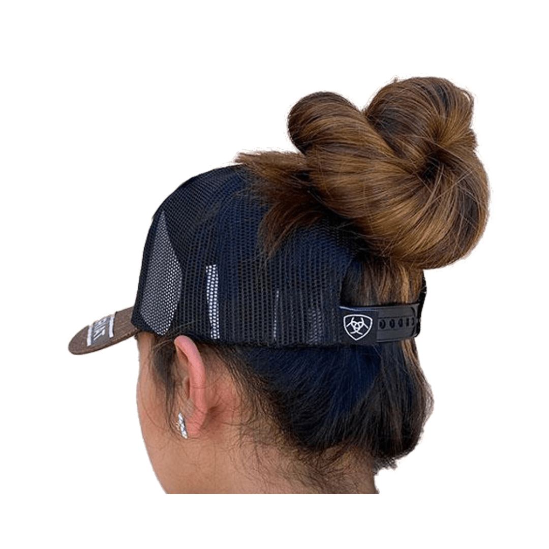 Ariat Woman's Black Mesh Ponytail Cap