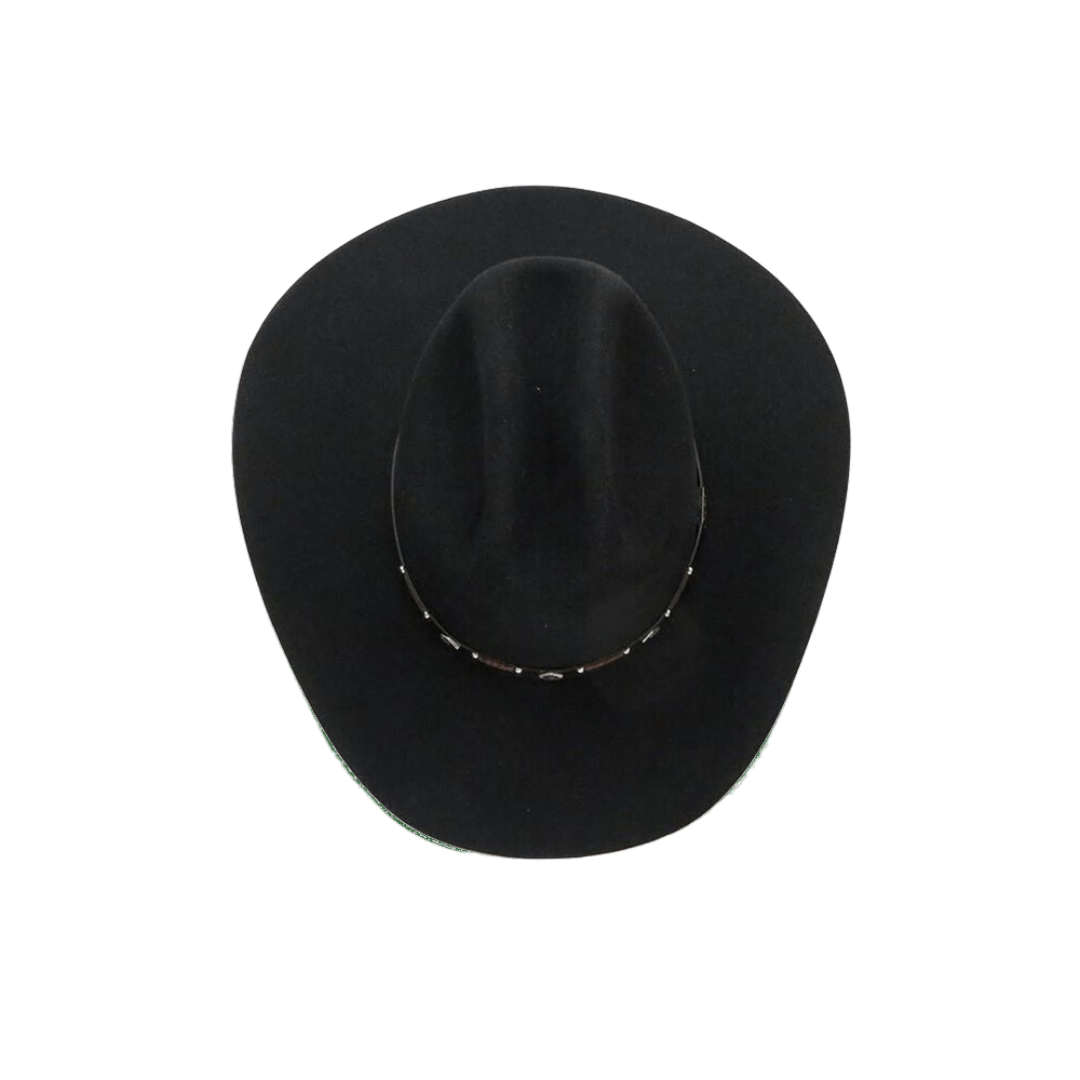 Resistol Men's 6x Rock Fur Felt Black Hat