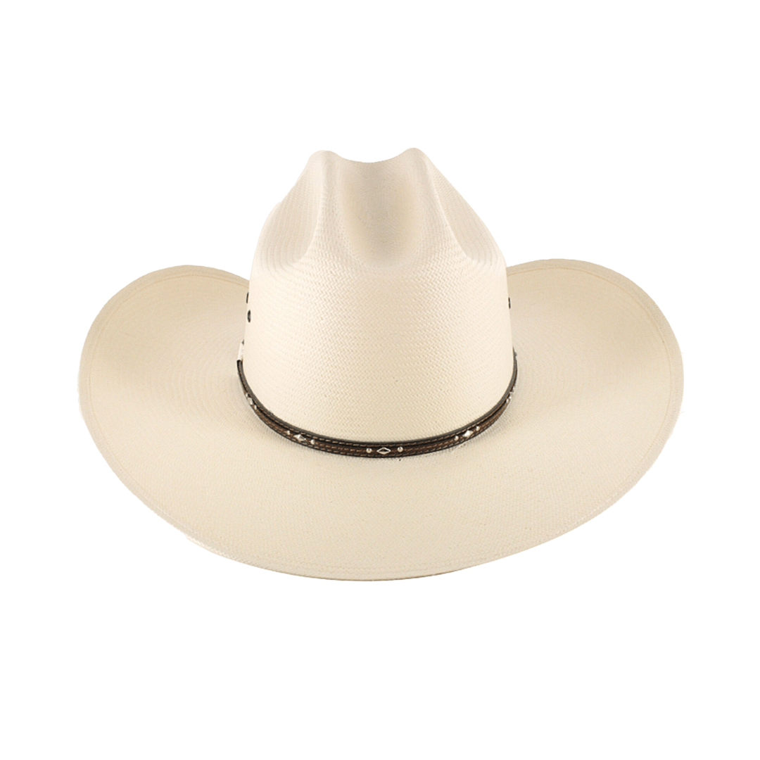 Resistol Natural Long Cattleman 10X Straw Long Oval Crown Hat