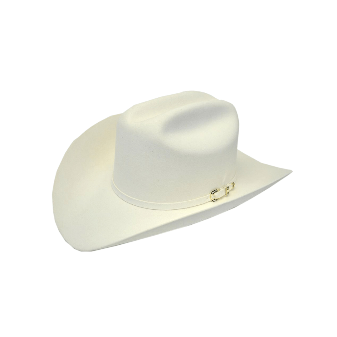Milano Hats 10x Oro Blanco White Fur Felt Hat