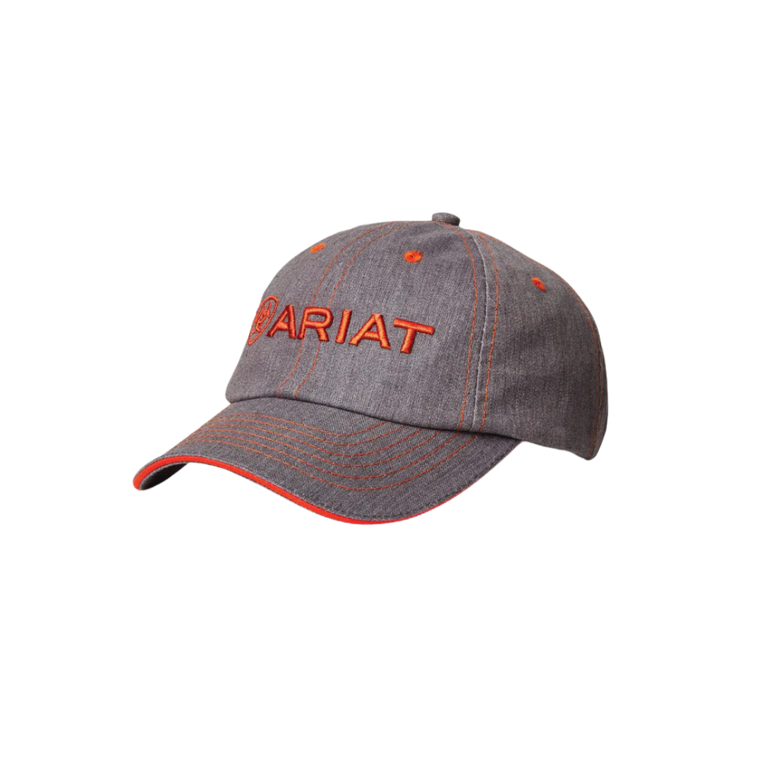 Ariat Heather Grey &amp; Red Clay Team II Cap