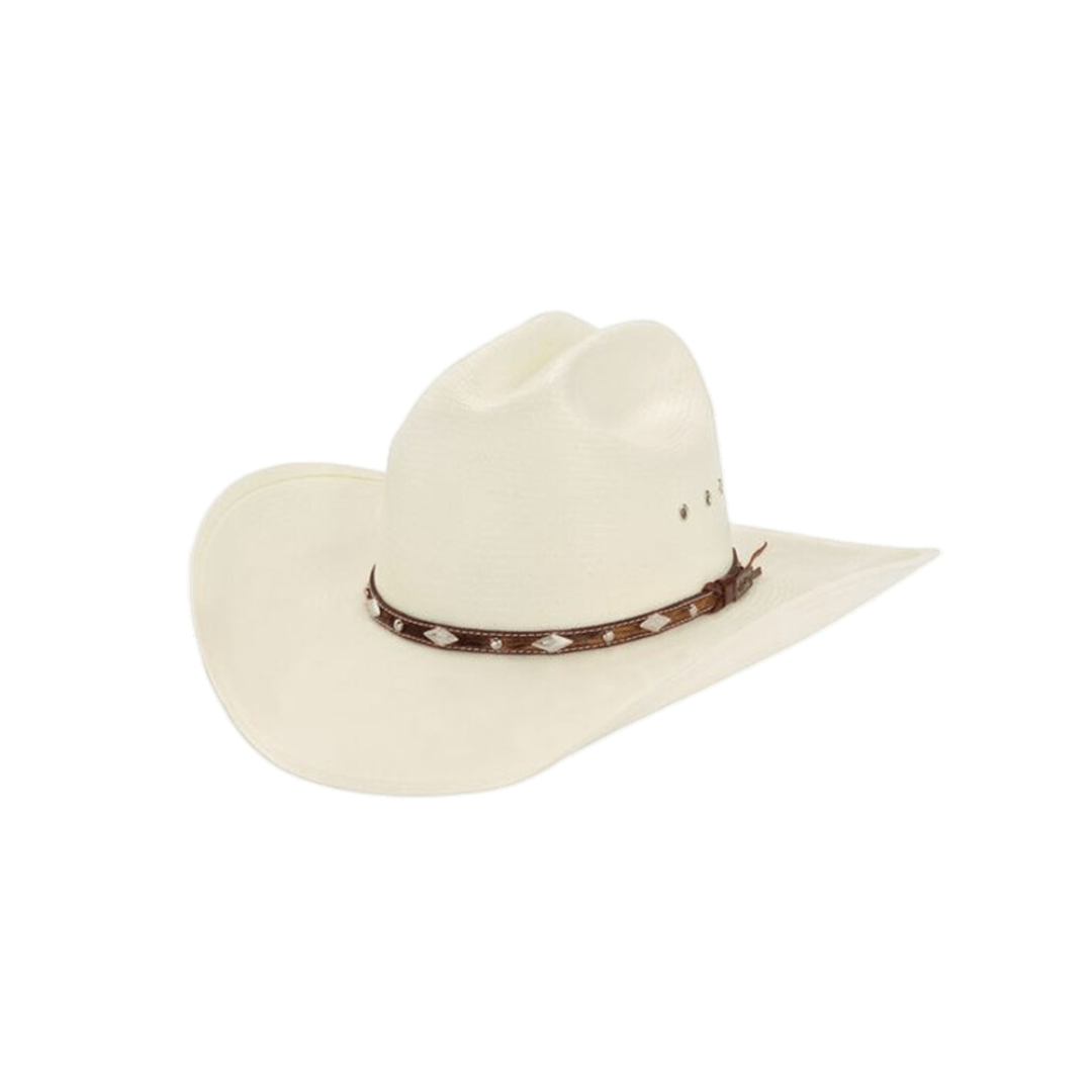 Milano Men's 10x Brindle Straw Light Brown Hat