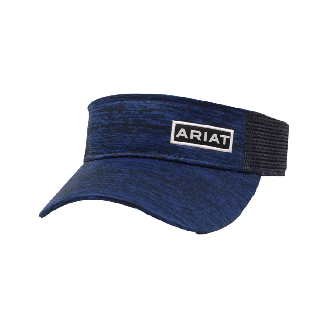 Ariat M&amp;F Blue Black Mesh Velcro Visor